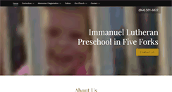Desktop Screenshot of immanuellutheranschool.net
