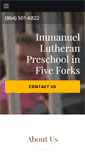 Mobile Screenshot of immanuellutheranschool.net