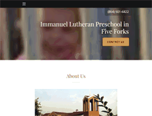 Tablet Screenshot of immanuellutheranschool.net
